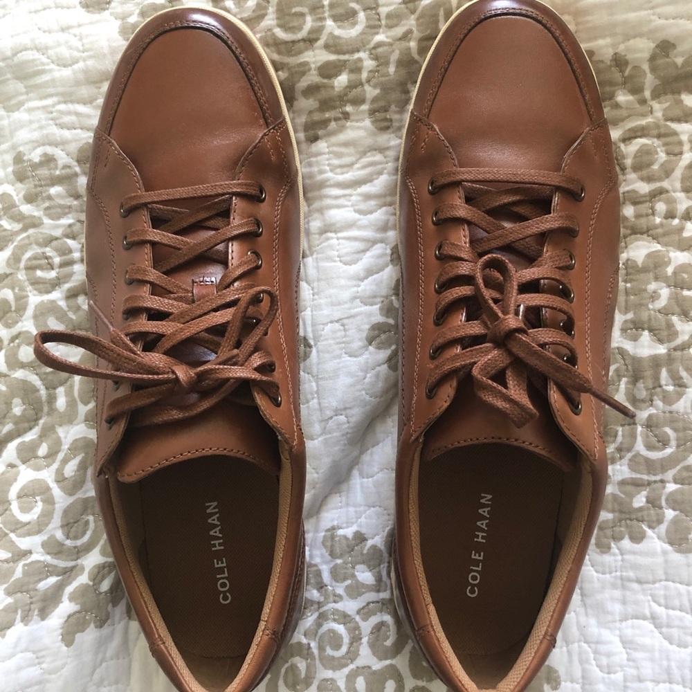 NEW Cole Haan Men’s Brown Leather Sneakers Size 12